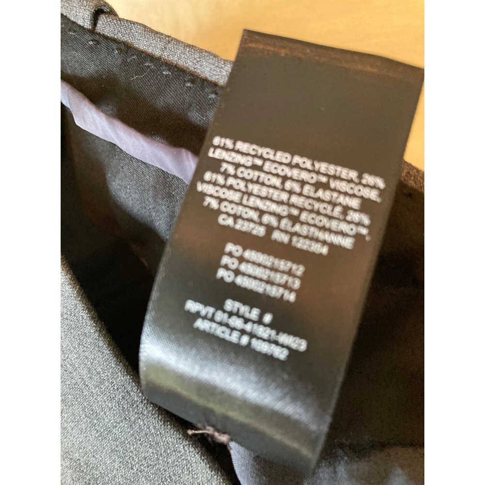 Babaton Aritzia Heather Gray Pleated Wide Leg High Waist Trousers Pants Size 8 - Picture 6 of 10